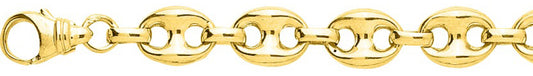 Chaîne grain de café creuse or jaune 750 - 8mm – AV9R2394