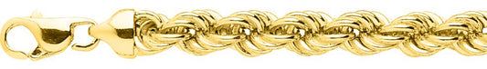 Chaîne corde or jaune creuse 750 - 7mm - AV9R2452
