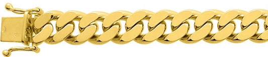 Chaîne gourmette or jaune 750 - 9mm - AV9R501.9