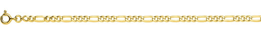 Chaîne alternée ULTRA PLATE 1+3 or jaune 750 - 3mm - AV9R522.3