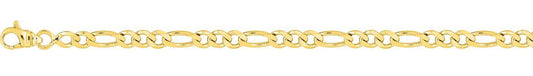 Chaîne alternée ULTRA PLATE 1+3 or jaune 750 - 4mm - AV9R522.4