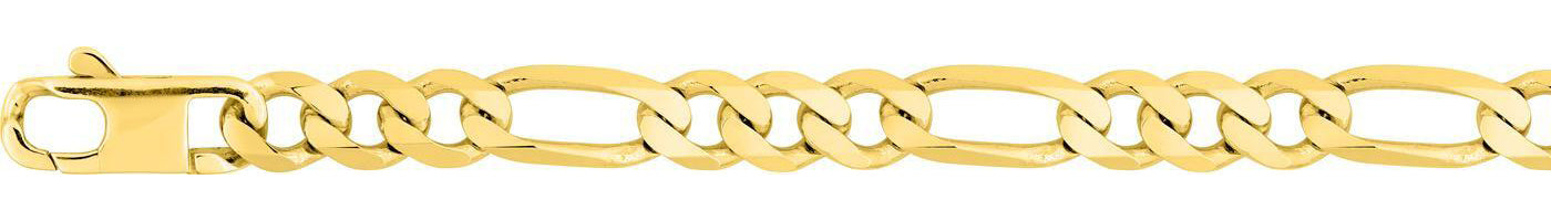 Chaîne alternée ULTRA PLATE 1+3 or jaune 750 - 7mm - AV9R522.7