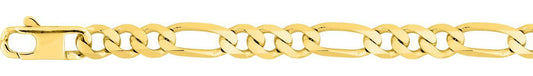 Chaîne alternée ULTRA PLATE 1+3 or jaune 750 - 7mm - AV9R522.7