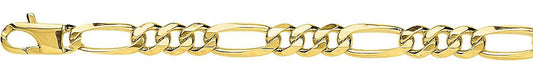 Chaîne alternée ULTRA PLATE 1+3 or jaune 750 - 8mm - AV9R522.8