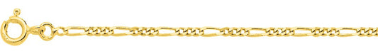 Chaîne alternée 1+3 or jaune 750 - 1.7mm - AV9R528.17