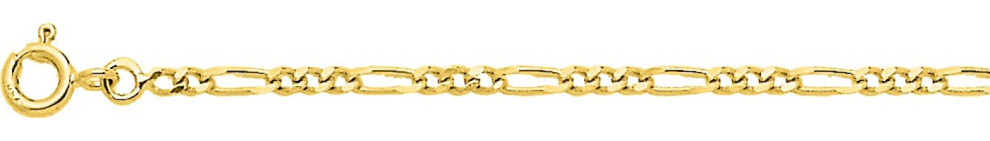 Chaîne alternée 1+3 or jaune 750 - 2.0mm - AV9R528.2