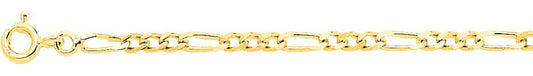Chaîne alternée 1+3 or jaune 750 - 2.5mm - AV9R528.25
