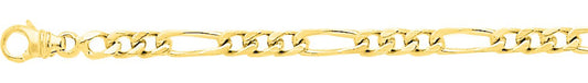 Chaîne alternée 1+3 or jaune 750 - 3mm - AV9R528.3