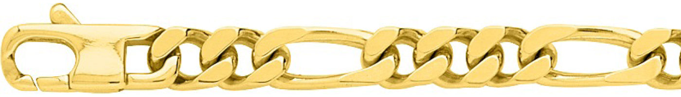 Chaîne alternée 1+3 or jaune 750 - 6mm - AV9R528.6