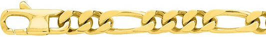 Chaîne alternée 1+3 or jaune 750 - 6mm - AV9R528.6