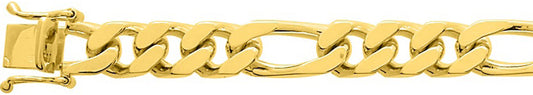 Chaîne alternée 1+3 or jaune 750 - 7mm - AV9R528.7