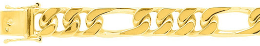 Chaîne alternée 1+3 or jaune 750 - 8mm - AV9R528.8