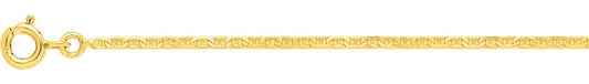Chaîne marine plate or jaune 750 - 1.5mm - AV9R534.15