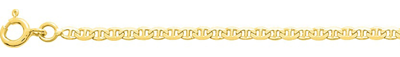 Chaîne marine plate or jaune 750 - 2.0mm - AV9R534.2