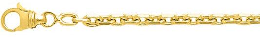 Chaîne forçat diamantée or jaune 750 - 3.3mm - AV9RF100