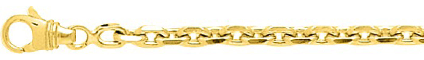 Chaîne forçat diamantée or jaune 750 - 3.5mm - AV9RF110