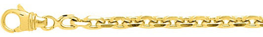 Chaîne forçat diamantée or jaune 750 - 3.5mm - AV9RF110