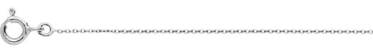 Chaîne forçat diamantée or blanc 375 - 0.85mm - AV9R9KF24GR
