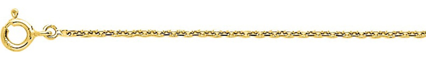 Chaîne forçat diamantée or jaune 750 - 1.60mm - AV9RF50