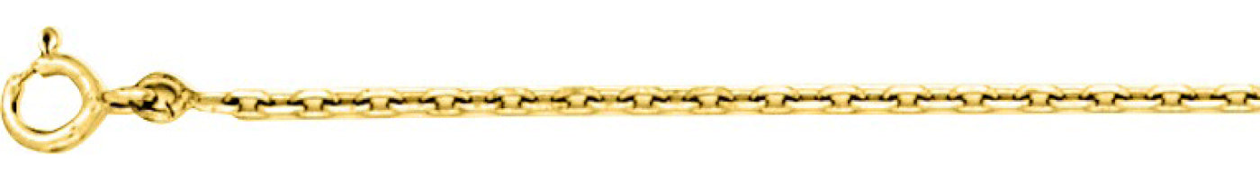 Chaîne forçat diamantée or jaune 750 - 1.75mm - AV9RF55
