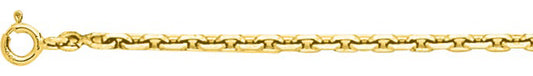Chaîne forçat diamantée or jaune 750 - 2.40mm - AV9RF75