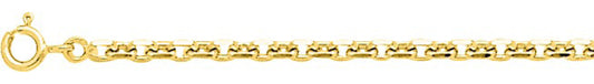 Chaîne forçat diamantée or jaune 750 - 2.70mm - AV9RF85