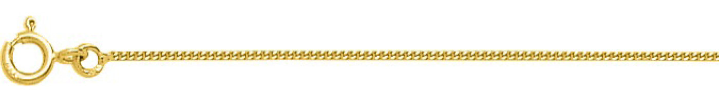 Chaîne gourmette or jaune 750 - 1mm - AV9RG30