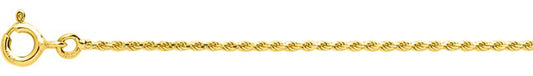 Chaîne corde or jaune creuse 750 - 3mm - AV9RL048