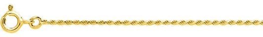 Chaîne corde or jaune creuse 750 - 3.5mm - AV9RL049