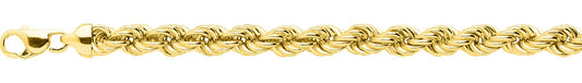 Chaîne corde or jaune creuse 750 - 4mm - AV9RL050